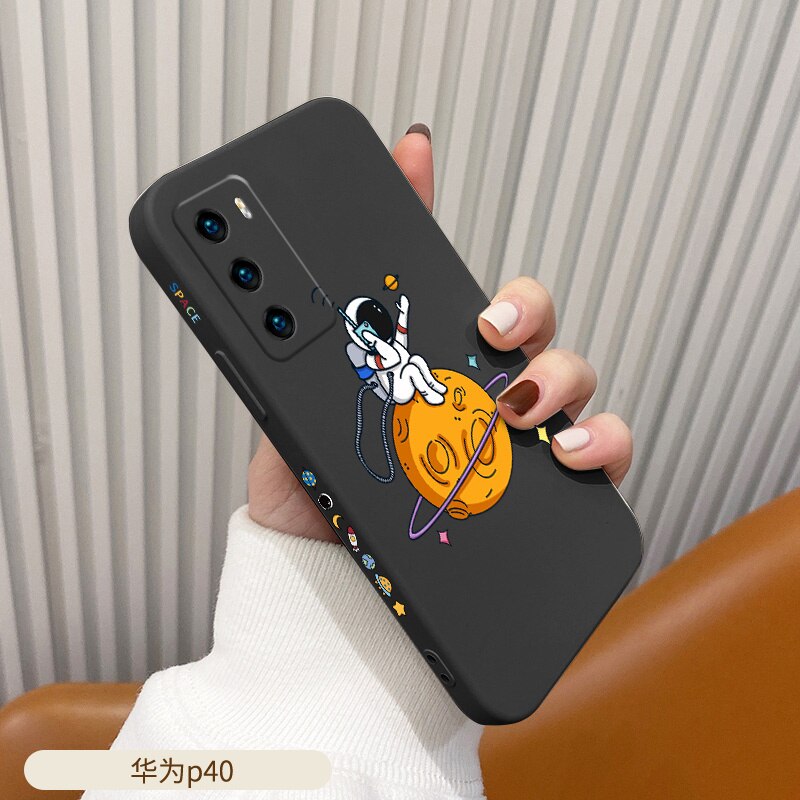 Silicone Cute Pattern Soft Case For Huawei