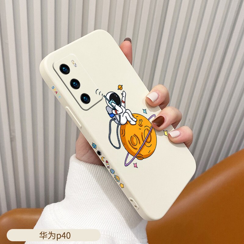 Silicone Cute Pattern Soft Case For Huawei