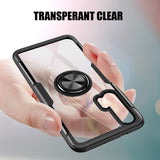 Transparent Clear Ring Holder Case For Huawei