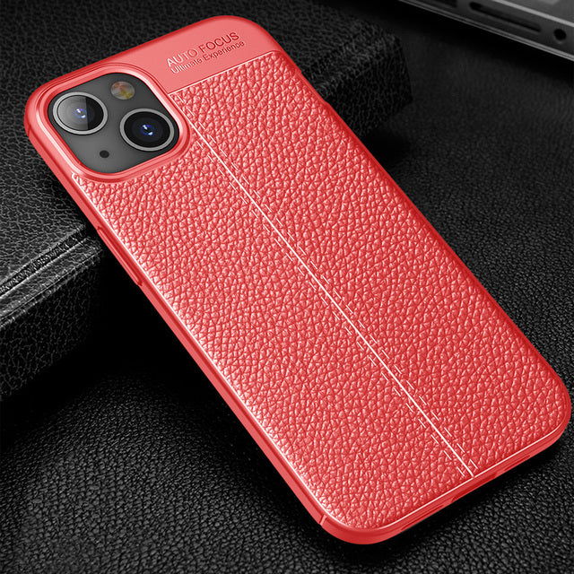 Luxury Soft TPU Leather Case For iPhone