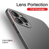Ultra Slim Matte Frosted Case For iPhone