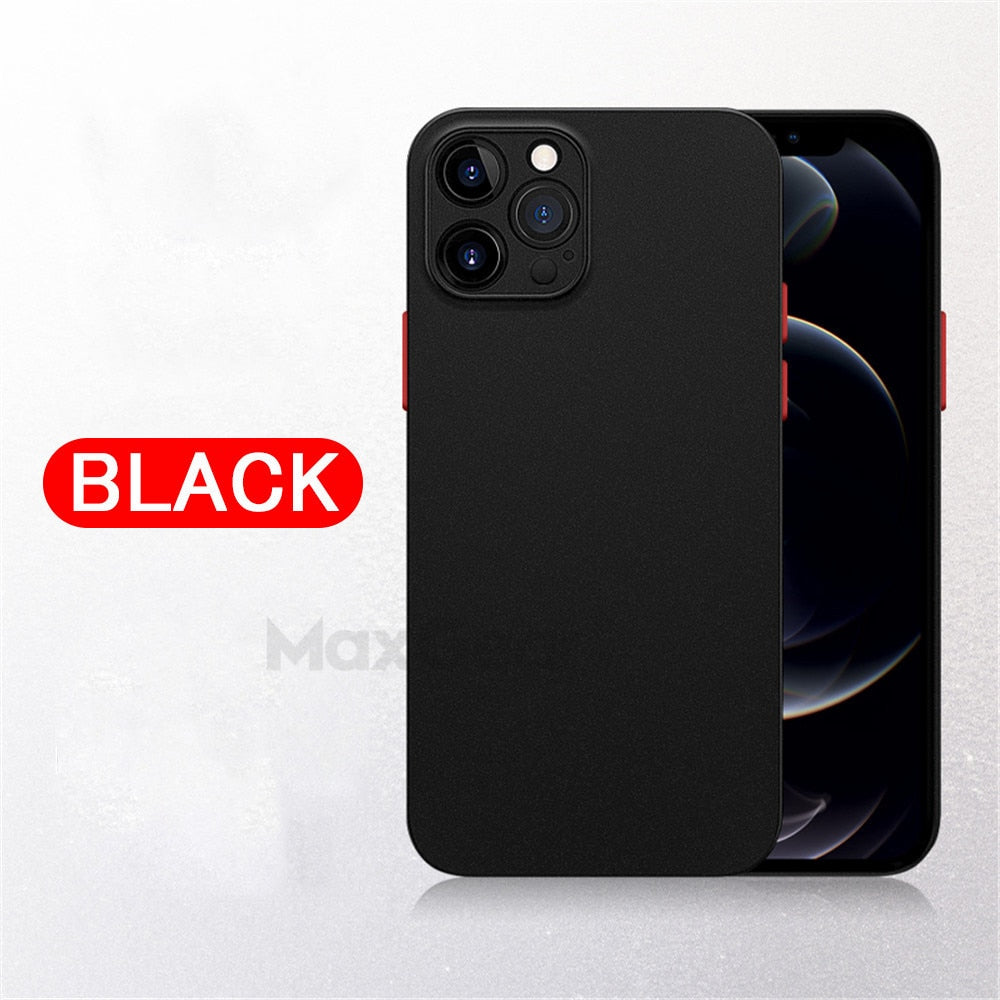 Ultra Thin Matte Soft Case For iPhone