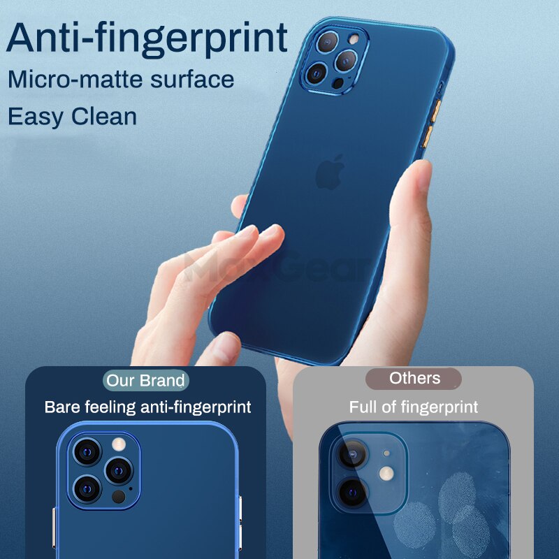 Ultra Thin Matte Soft Case for iPhone