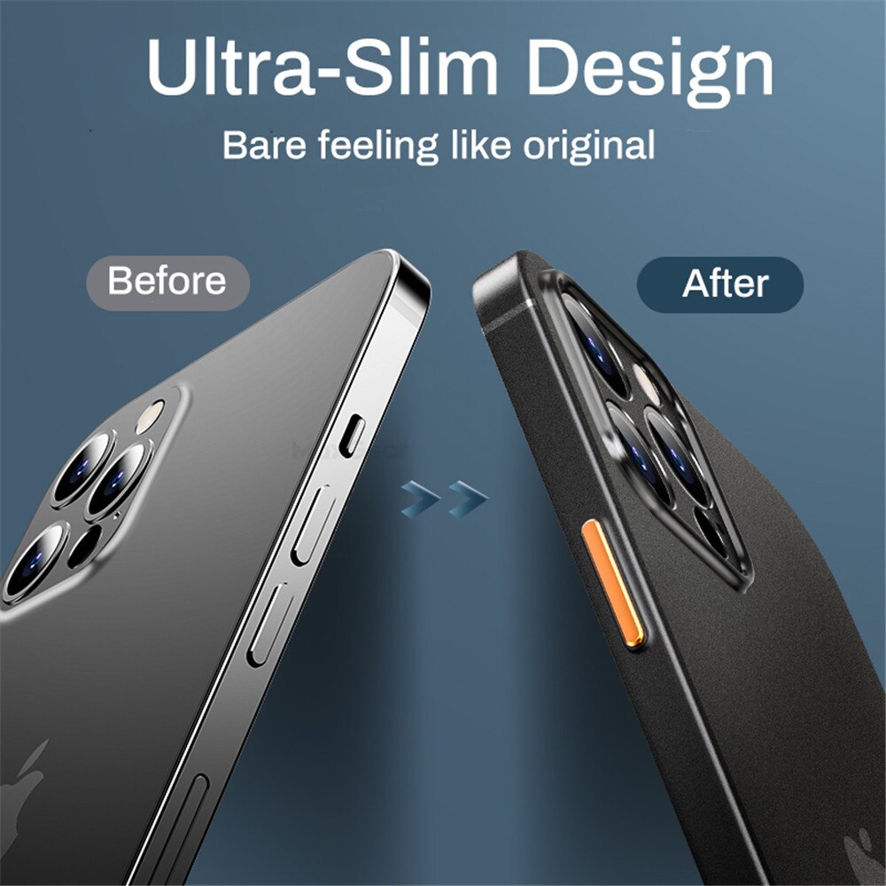 Ultra-Thin Matte TPU Case For iPhone