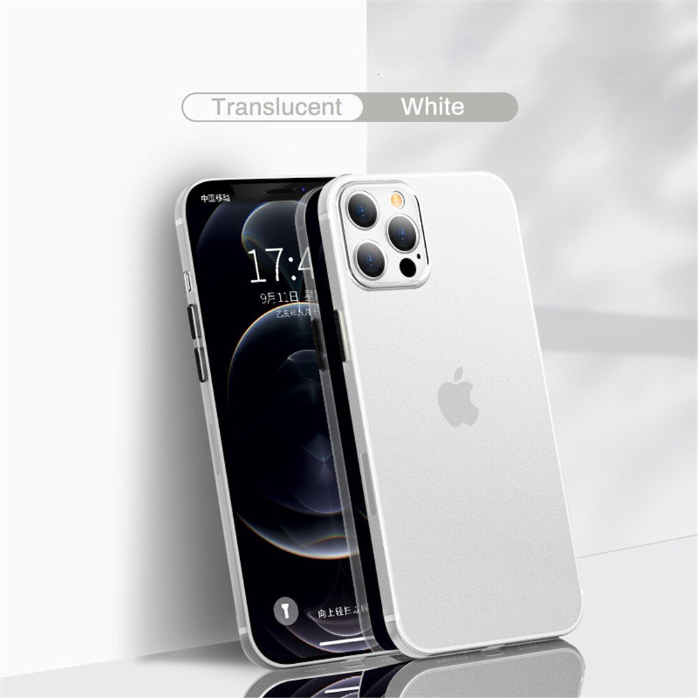Ultra-Thin Matte TPU Case For iPhone