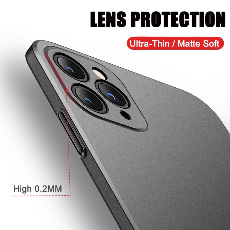 Ultra Thin Sandstone Matte TPU Case For iPhone