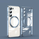 Plating Transparent Magnetic Case For Samsung