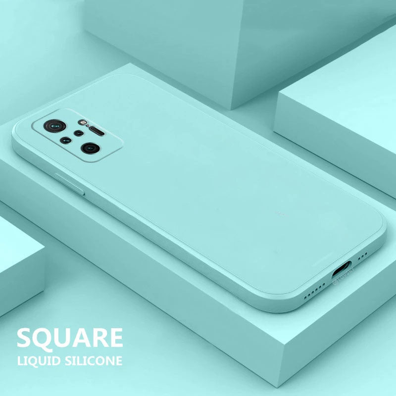 Square Liquid Silicone Soft Case For Xiaomi/Redmi
