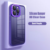 Shockproof Silicon Bumper Clear Case for iPhone