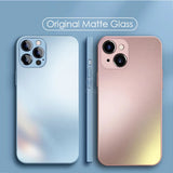 Original Matte Tempered Glass Case for iPhone