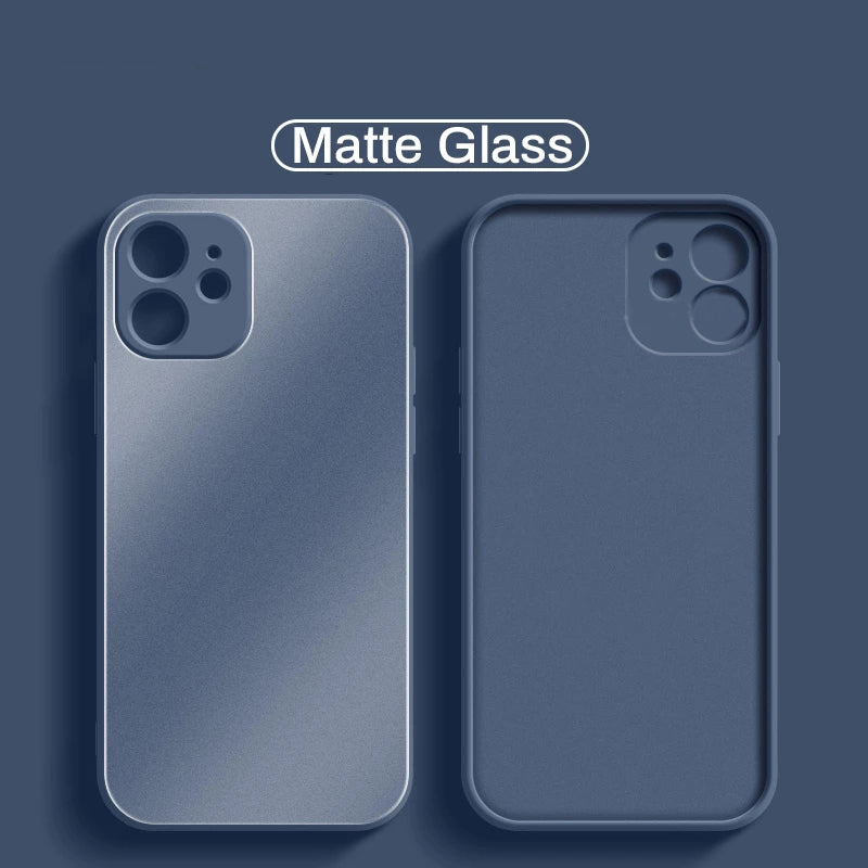 Square Matte Silicone Case For iPhone