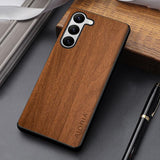 Wood Pattern Soft Case For Samsung