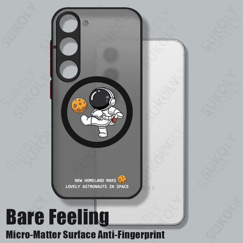 Cartoon Astronaut Magnetic Case For Samsung