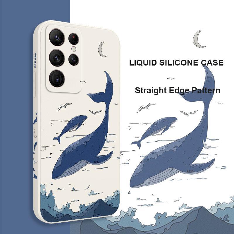 Fantasy Whale Silicone Case For Samsung
