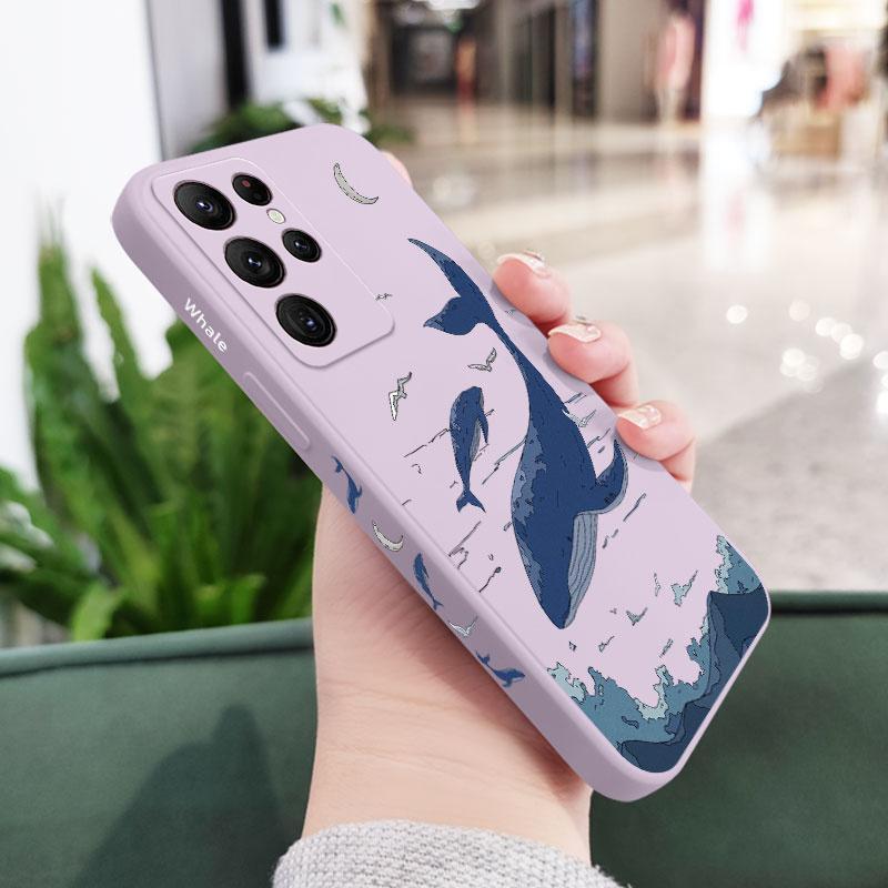 Fantasy Whale Silicone Case For Samsung