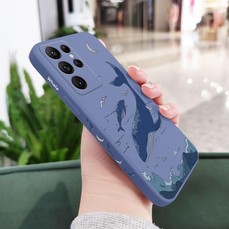 Fantasy Whale Silicone Case For Samsung