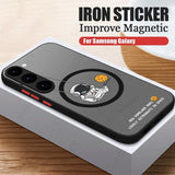 Cartoon Astronaut Magnetic Case For Samsung