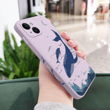 Fantasy Whale Silicone Case For iPhone