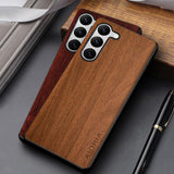 Wood Pattern Soft Case For Samsung