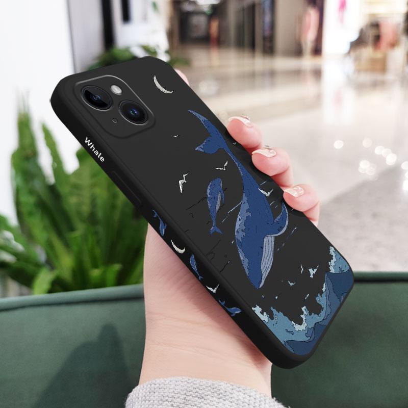 Fantasy Whale Silicone Case For iPhone